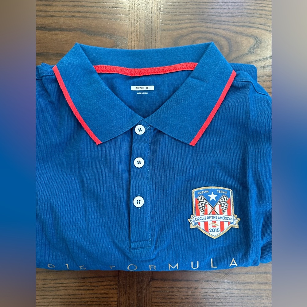 Formula  1 Men’s United States Grand Prix 2015 Polo Shirt Sz XL Austin Texas